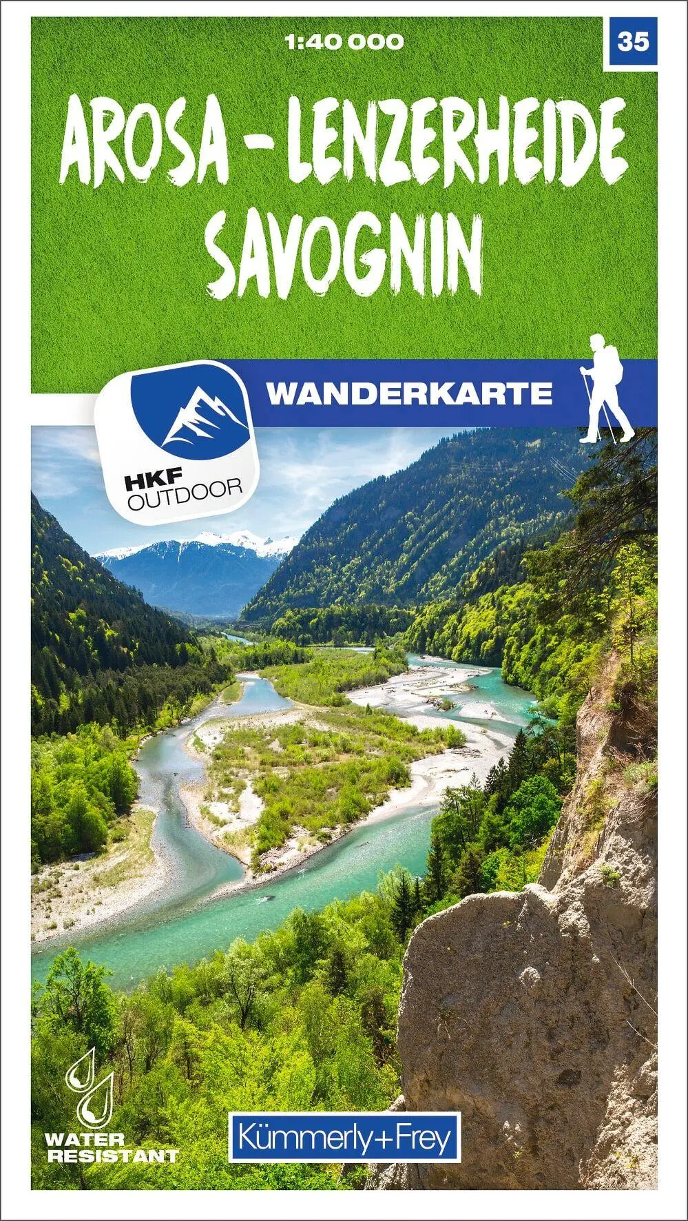 Cover: 9783259023358 | Arosa - Lenzerheide - Savognin 35 Wanderkarte 1:40 000 matt laminiert
