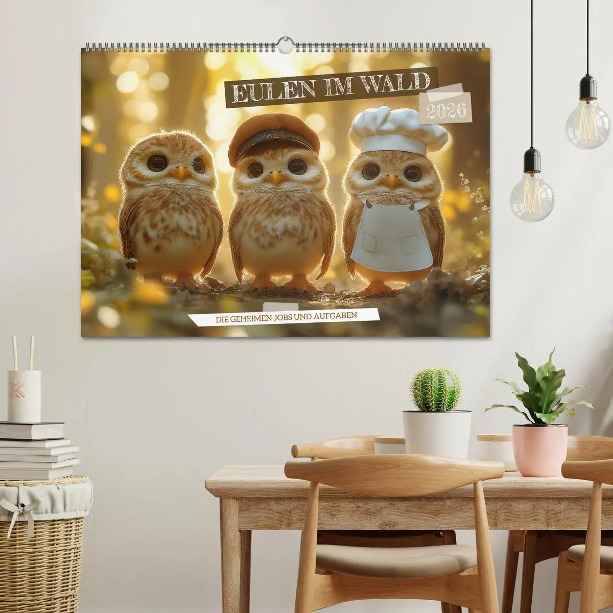 Bild: 9783457333358 | Eulen im Wald - Die geheimen Jobs und Aufgaben (Wandkalender 2026...