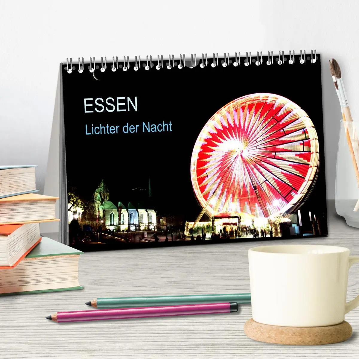 Bild: 9783457883358 | Essen Lichter der Nacht (Tischkalender 2026 DIN A5 quer), CALVENDO...