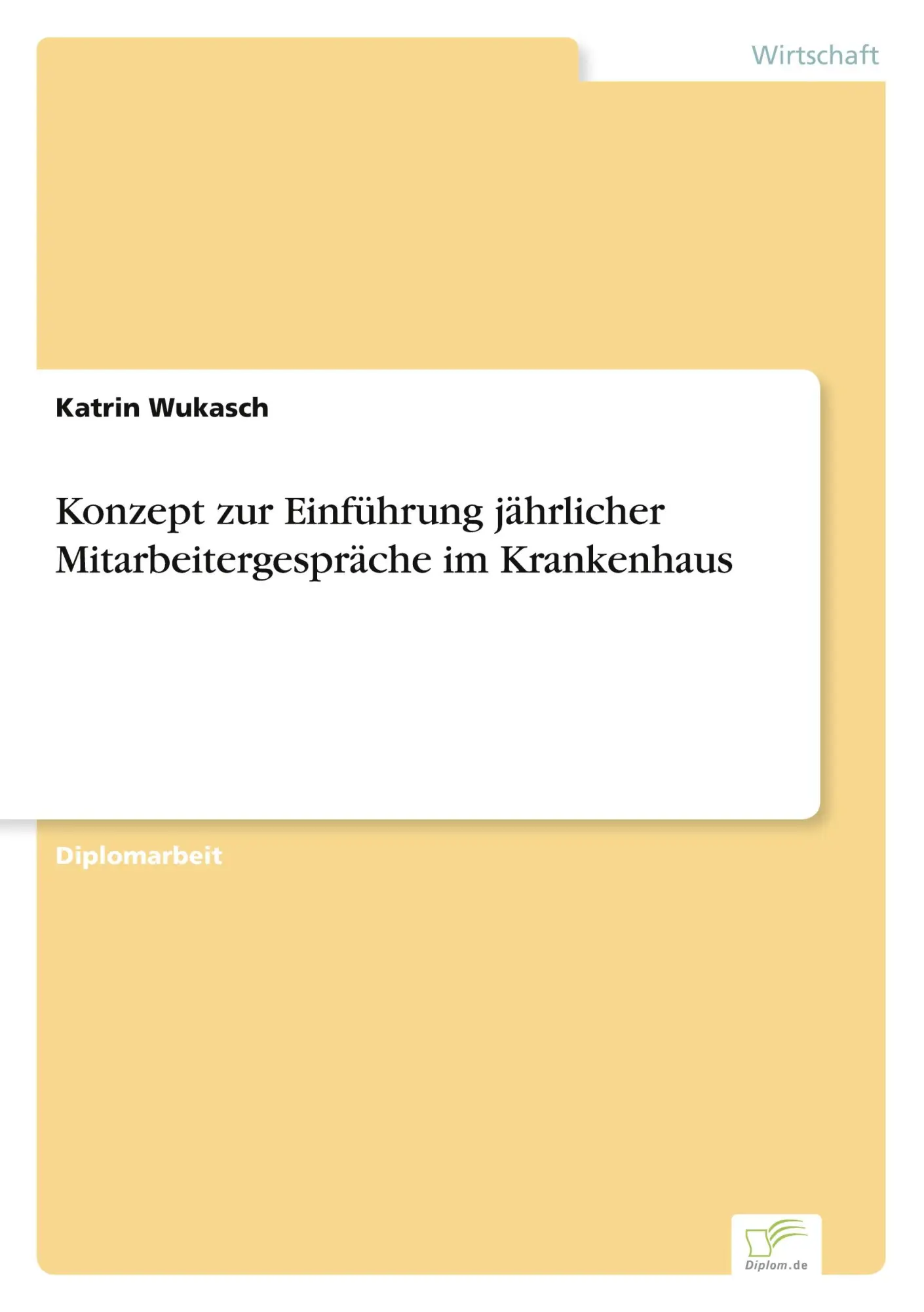 Cover: 9783838653358 | Konzept zur Einführung jährlicher Mitarbeitergespräche im Krankenhaus