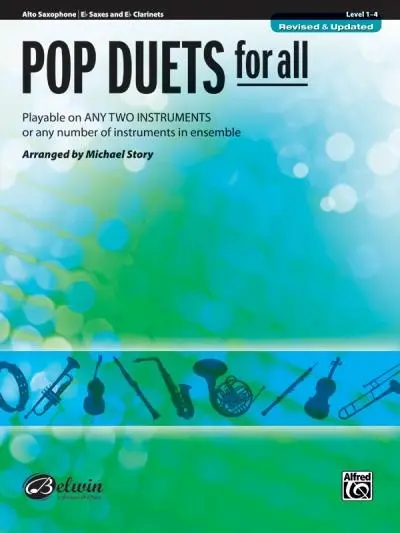 Cover: 38081333458 | Pop Duets for All: Alto Saxophone/E-Flat Saxes and E-Flat...