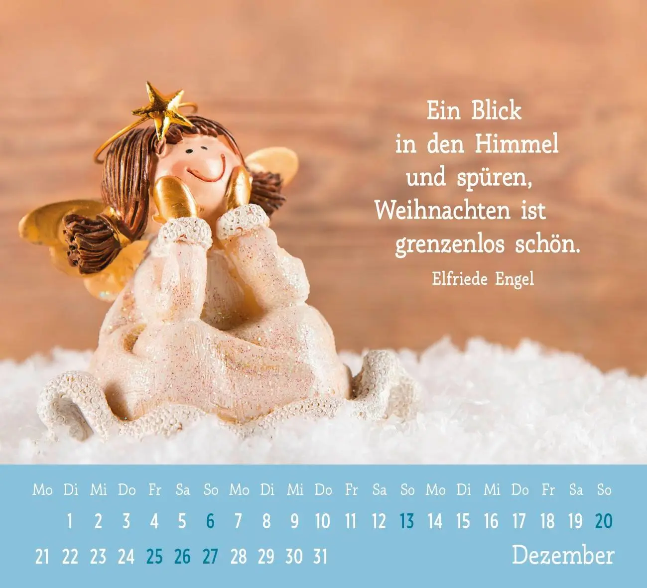 Bild: 4036442013458 | Mini-Kalender 2026: Der kleine Schutzengelkalender | Groh Verlag