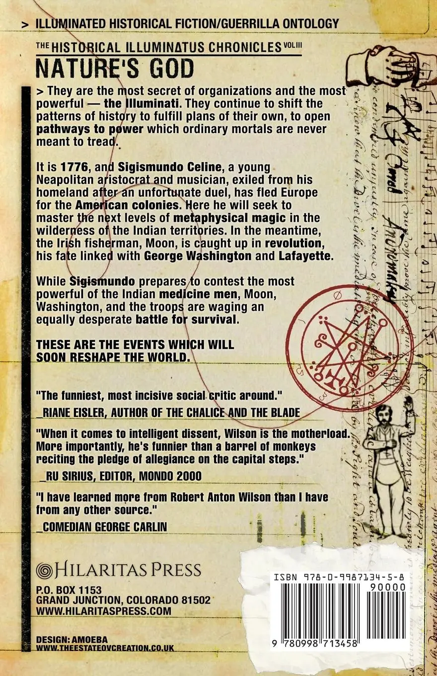 Rückseite: 9780998713458 | Nature's God | Historical Illuminatus Chronicles Volume 3 | Wilson