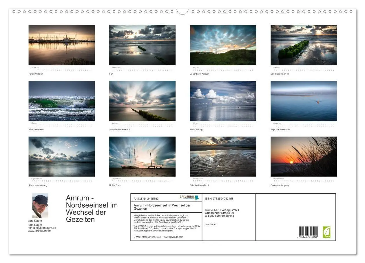 Bild: 9783594013458 | Amrum - Nordseeinsel im Wechsel der Gezeiten (Wandkalender 2027 DIN...