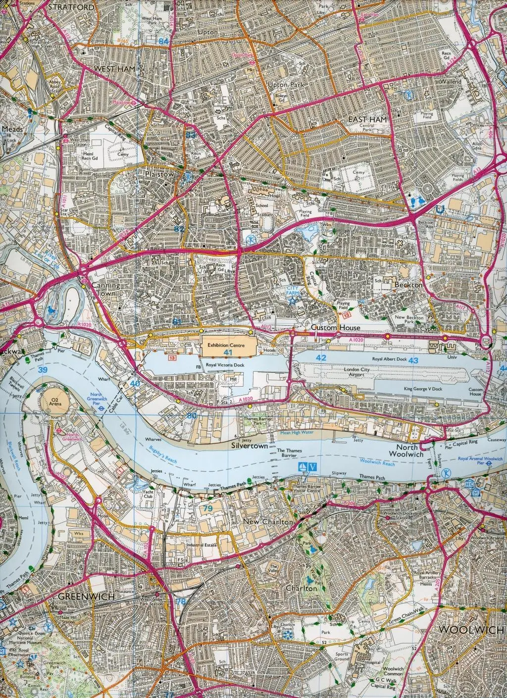 Bild: 9780319243558 | Greenwich and Gravesend | Ordnance Survey | (Land-)Karte | Englisch