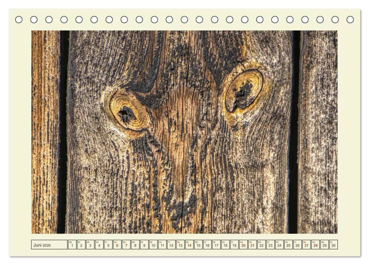 Bild: 9783457623558 | Einfach Holz (Tischkalender 2026 DIN A5 quer), CALVENDO Monatskalender