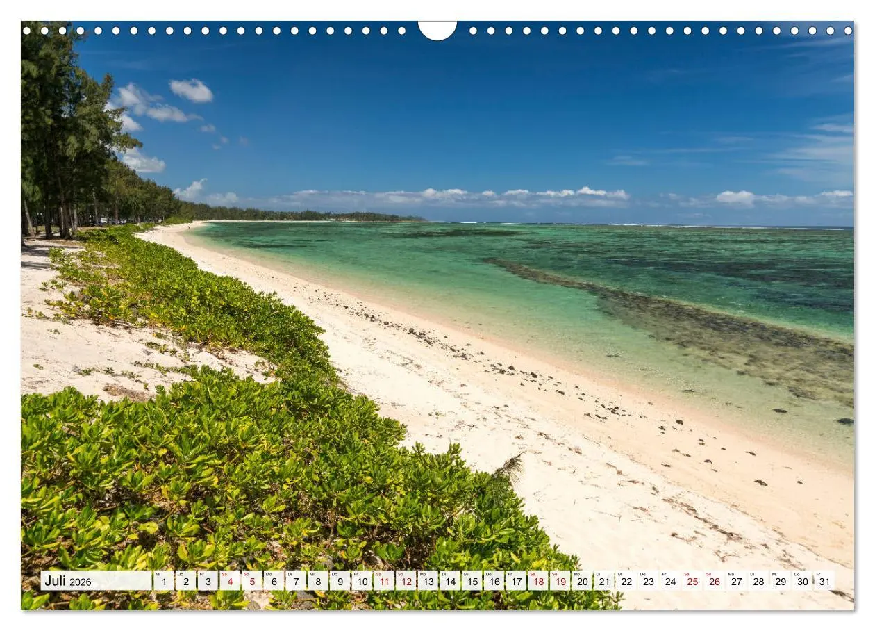 Bild: 9783457933558 | Traumstrände auf Mauritius (Wandkalender 2026 DIN A3 quer),...