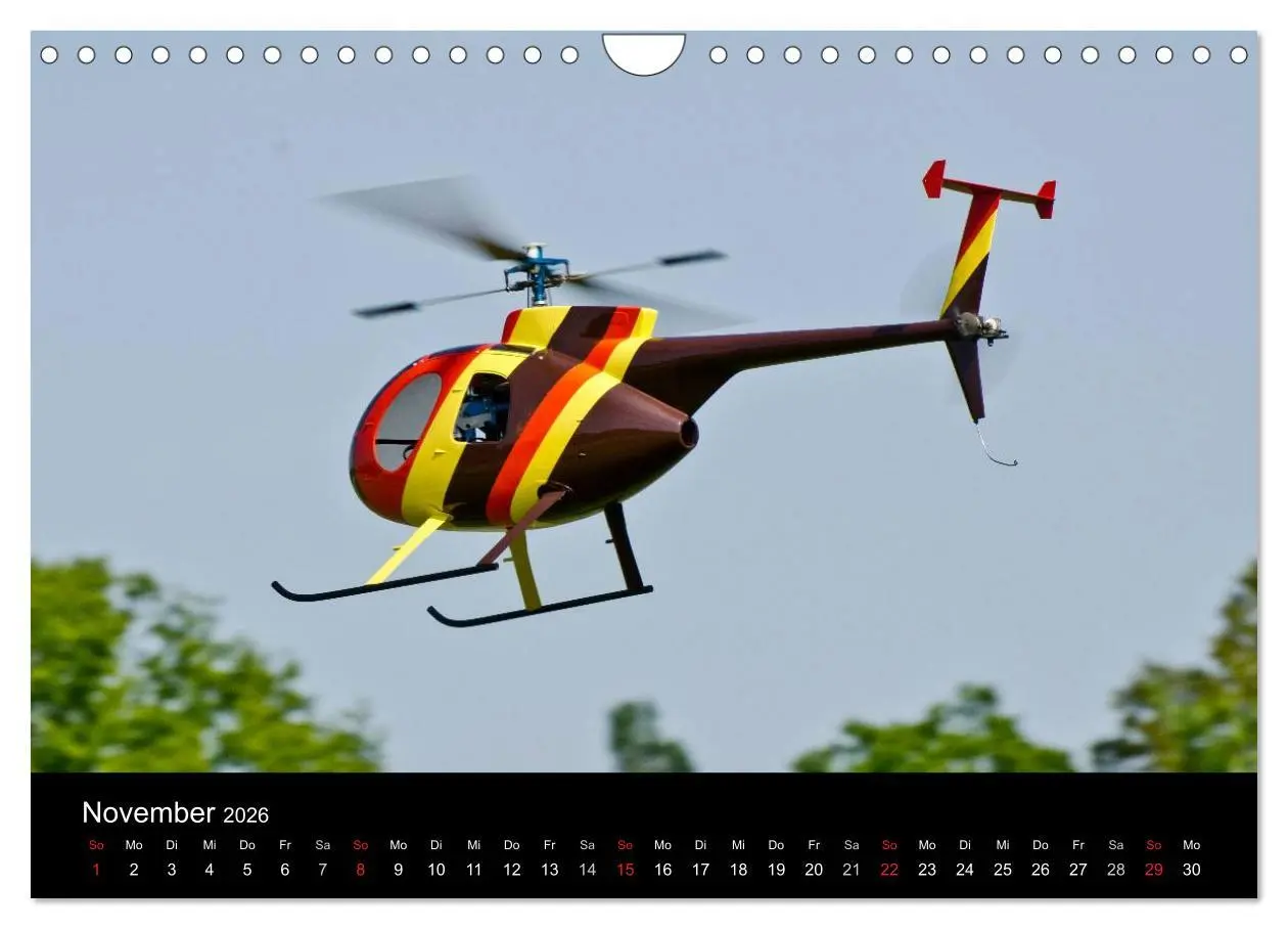 Bild: 9783516193558 | Modellhubschrauber (Wandkalender 2026 DIN A4 quer), CALVENDO...
