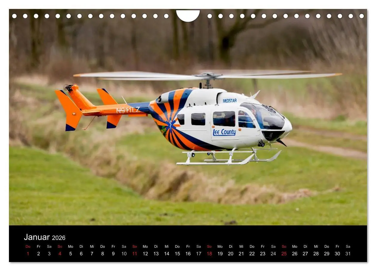 Bild: 9783516193558 | Modellhubschrauber (Wandkalender 2026 DIN A4 quer), CALVENDO...
