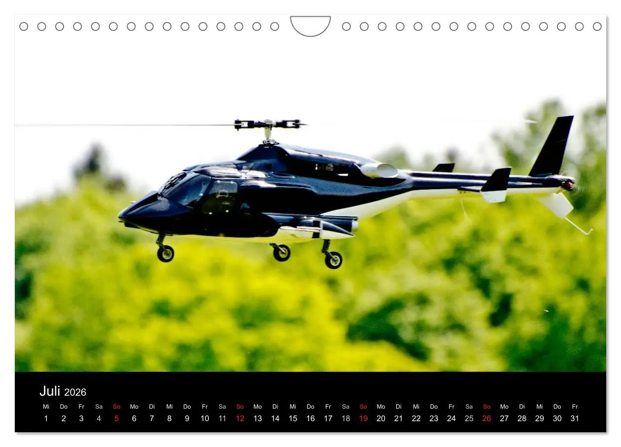 Bild: 9783516193558 | Modellhubschrauber (Wandkalender 2026 DIN A4 quer), CALVENDO...