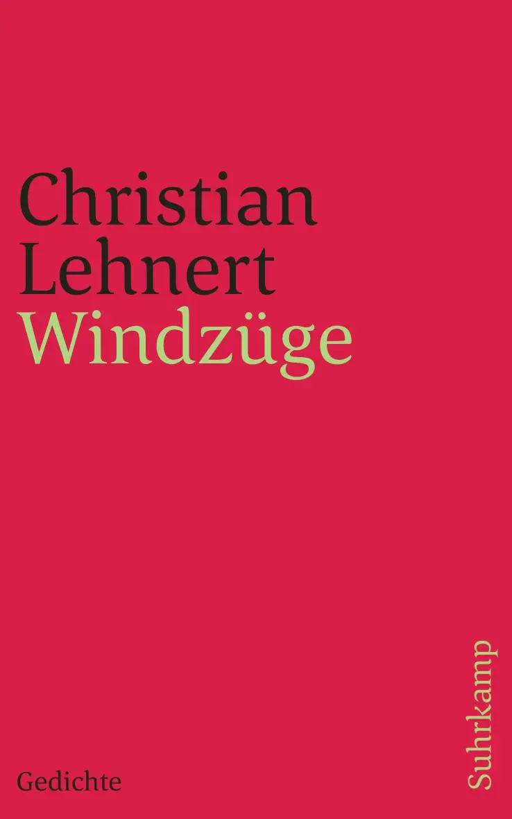 Cover: 9783518243558 | Windzüge | Gedichte | Christian Lehnert | Taschenbuch | 108 S. | 2024