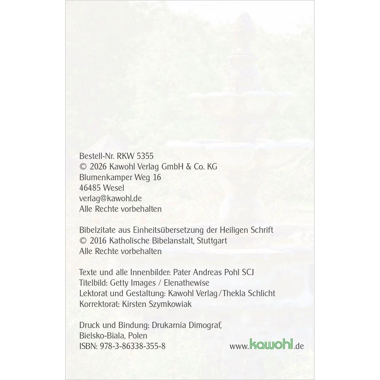 Bild: 9783863383558 | Am Brunnen | Erfrischende Glaubens-Impulse | Andreas Pohl SCJ | Buch