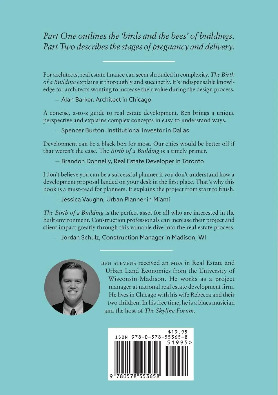 Rückseite: 9780578553658 | The Birth of a Building | From Conception to Delivery | Ben Stevens