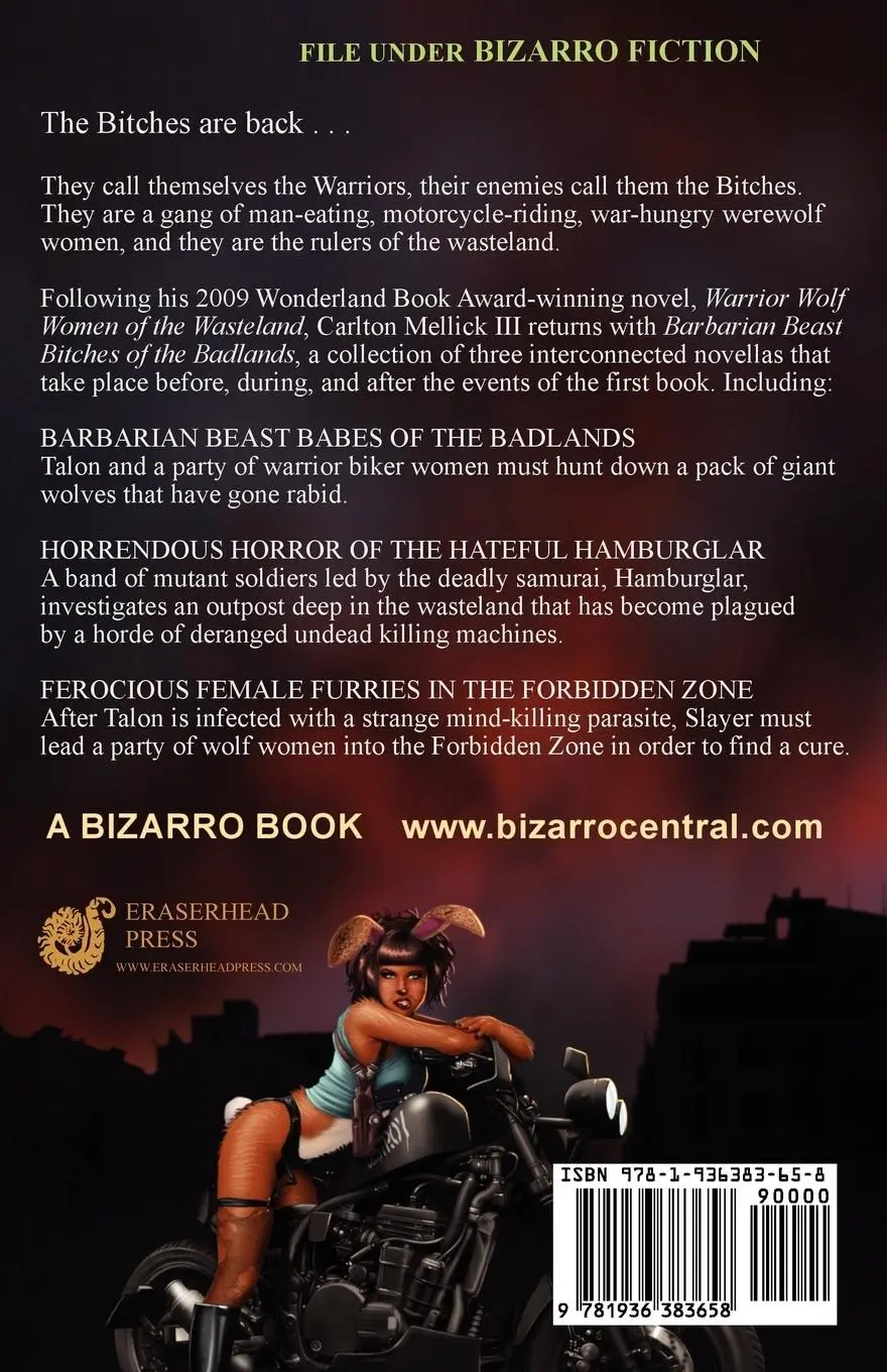 Rückseite: 9781936383658 | Barbarian Beast Bitches of the Badlands | Carlton Mellick III | Buch