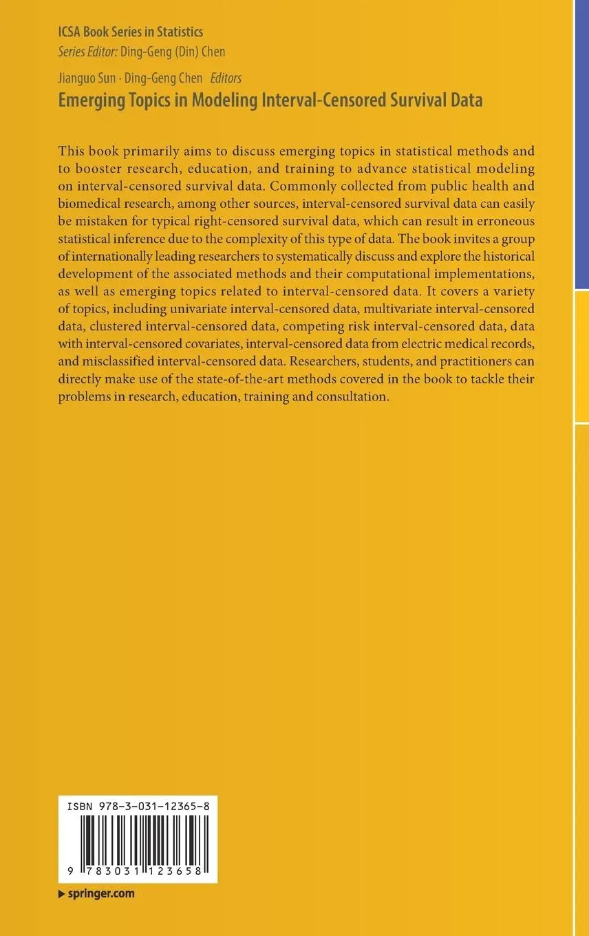 Rückseite: 9783031123658 | Emerging Topics in Modeling Interval-Censored Survival Data | Buch