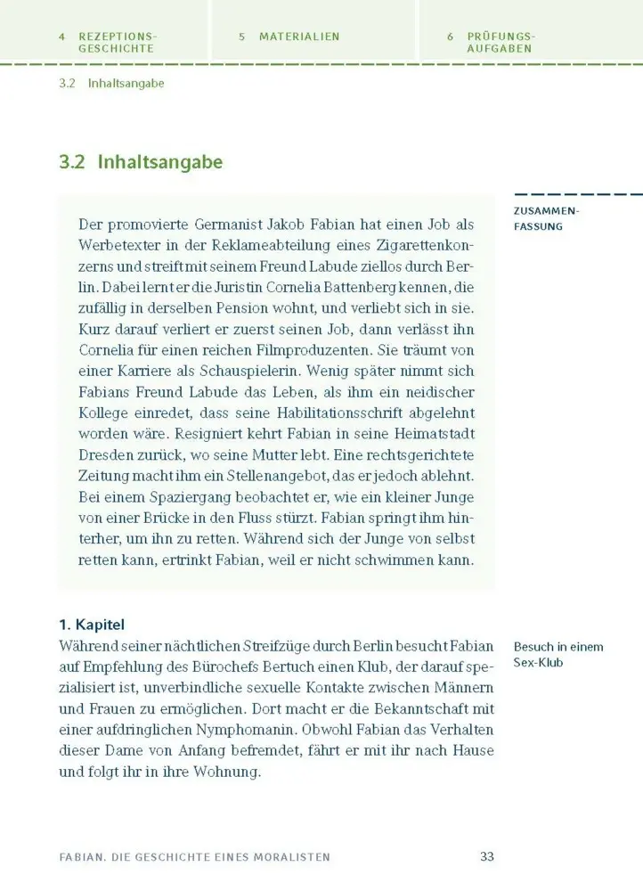 Bild: 9783129303658 | Fabian. Die Geschichte eines Moralisten von Erich Kästner | Kästner