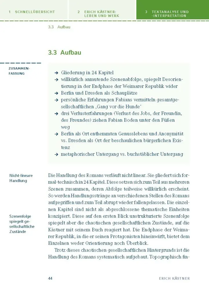Bild: 9783129303658 | Fabian. Die Geschichte eines Moralisten von Erich Kästner | Kästner