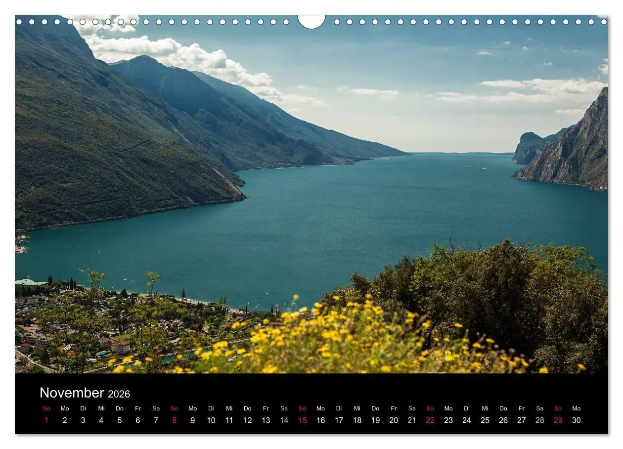 Bild: 9783516013658 | Die schönste Seite am Gardasee (Wandkalender 2026 DIN A3 quer),...