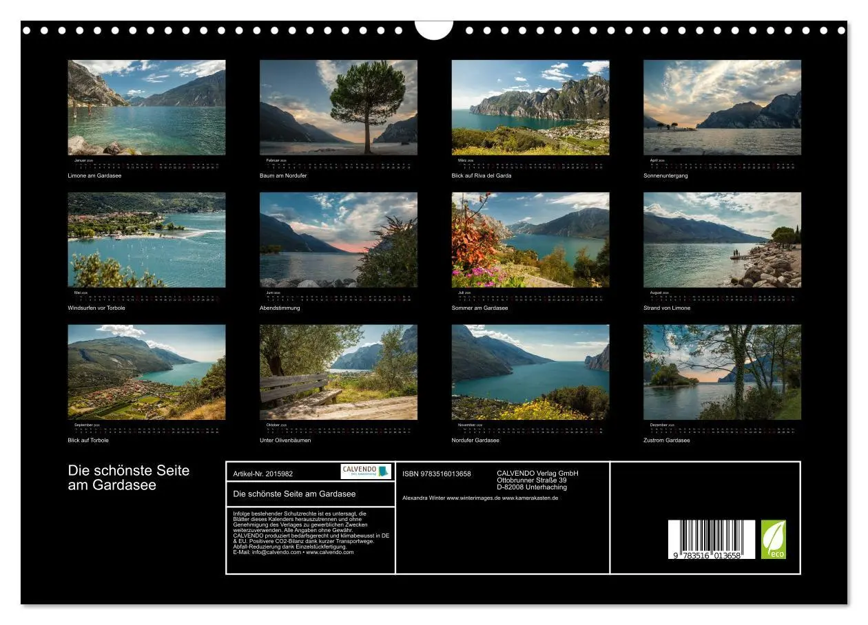 Bild: 9783516013658 | Die schönste Seite am Gardasee (Wandkalender 2026 DIN A3 quer),...