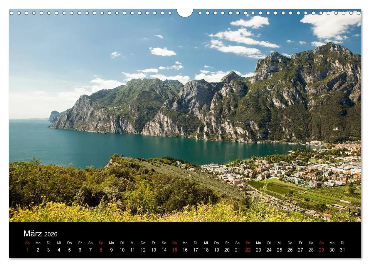 Bild: 9783516013658 | Die schönste Seite am Gardasee (Wandkalender 2026 DIN A3 quer),...
