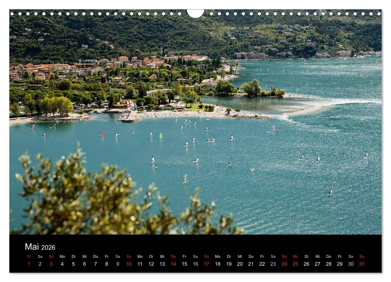 Bild: 9783516013658 | Die schönste Seite am Gardasee (Wandkalender 2026 DIN A3 quer),...
