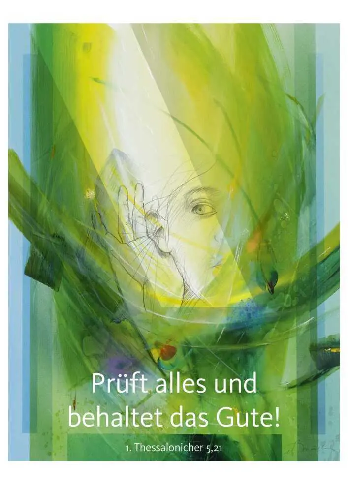 Cover: 4251693903758 | Jahreslosung Münch 2025, Kunstdruck A4 | Eberhard Münch | Box | 1 S.