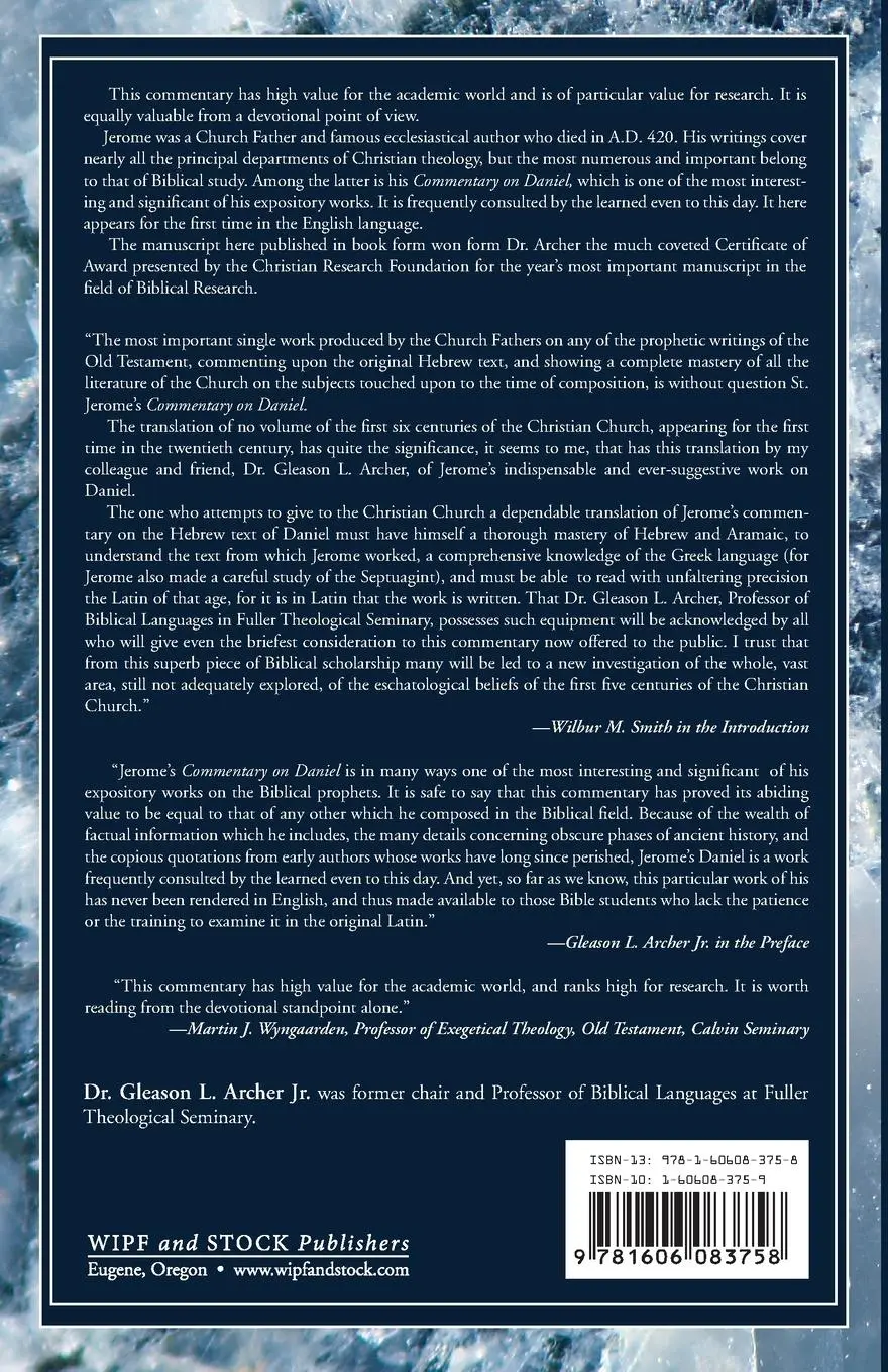Rückseite: 9781606083758 | Jerome's Commentary on Daniel | Jerome | Taschenbuch | Englisch | 2009