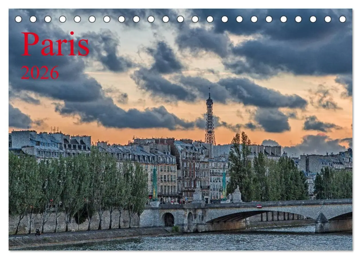 Cover: 9783516173758 | Paris (Tischkalender 2026 DIN A5 quer), CALVENDO Monatskalender | 2026