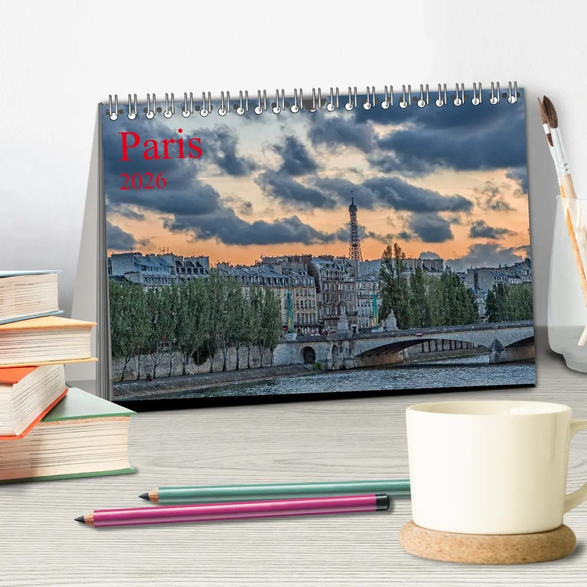 Bild: 9783516173758 | Paris (Tischkalender 2026 DIN A5 quer), CALVENDO Monatskalender | 2026
