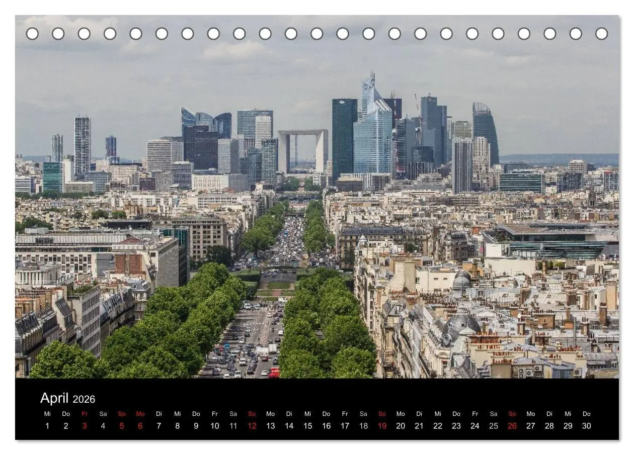 Bild: 9783516173758 | Paris (Tischkalender 2026 DIN A5 quer), CALVENDO Monatskalender | 2026
