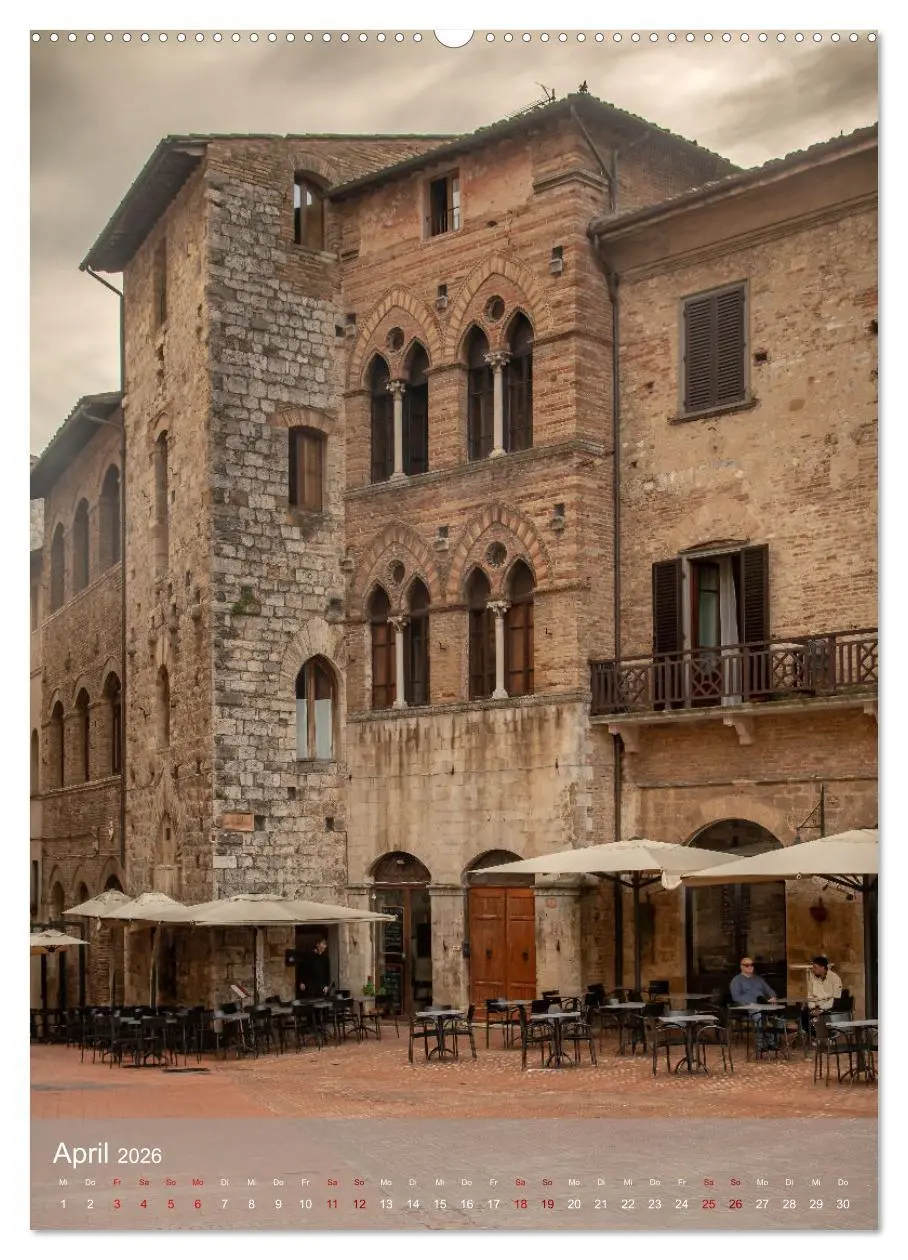 Bild: 9783516243758 | San Gimignano - Stadt der Türme (hochwertiger Premium Wandkalender...
