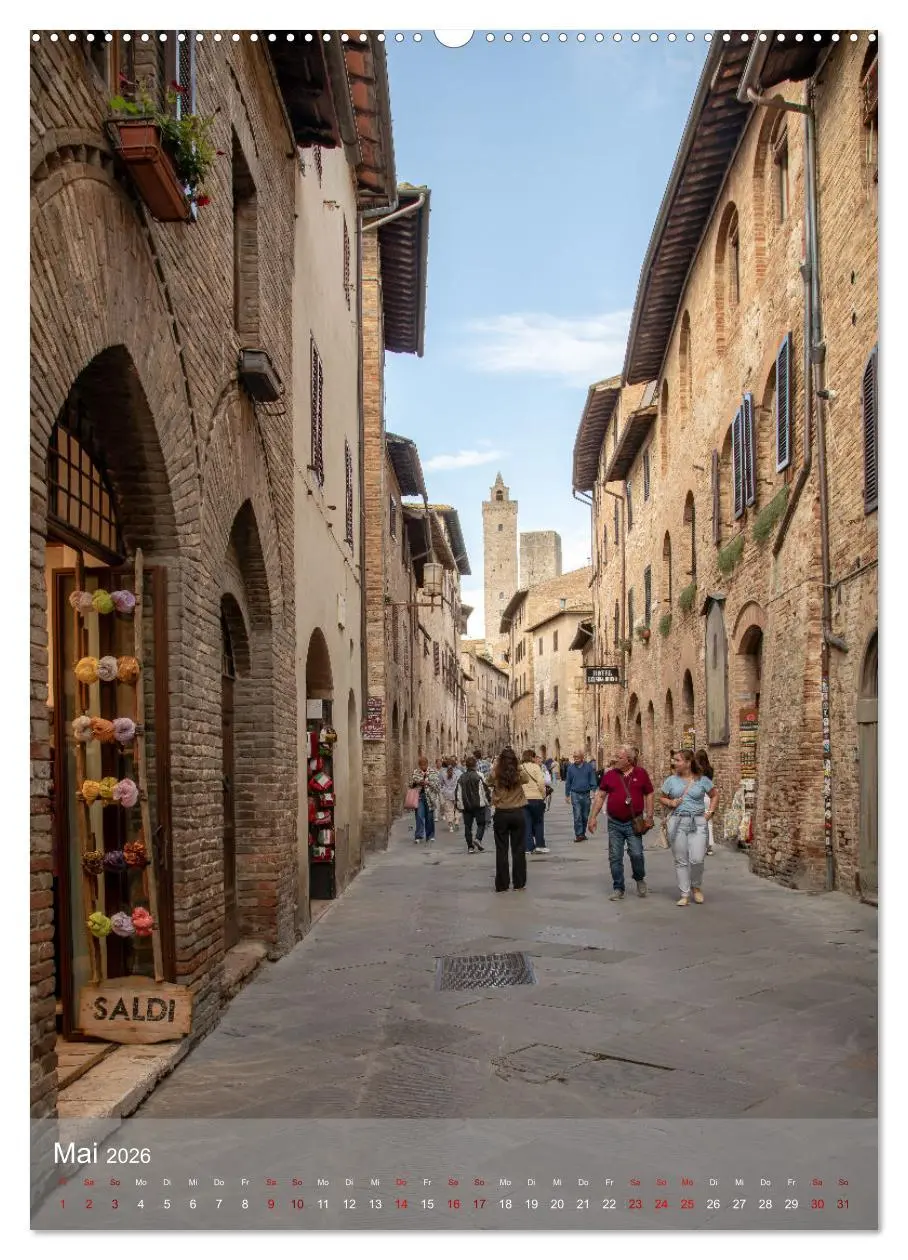Bild: 9783516243758 | San Gimignano - Stadt der Türme (hochwertiger Premium Wandkalender...