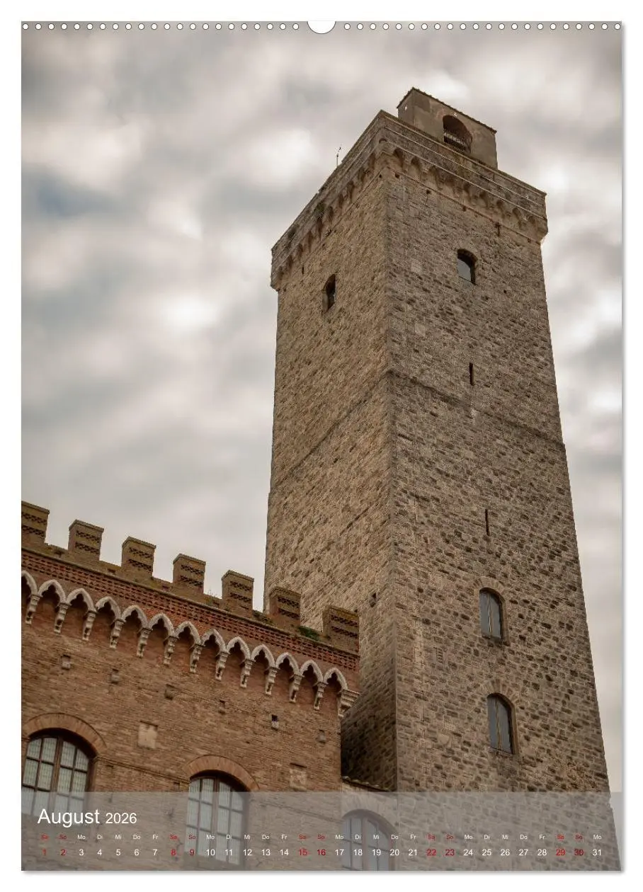 Bild: 9783516243758 | San Gimignano - Stadt der Türme (hochwertiger Premium Wandkalender...