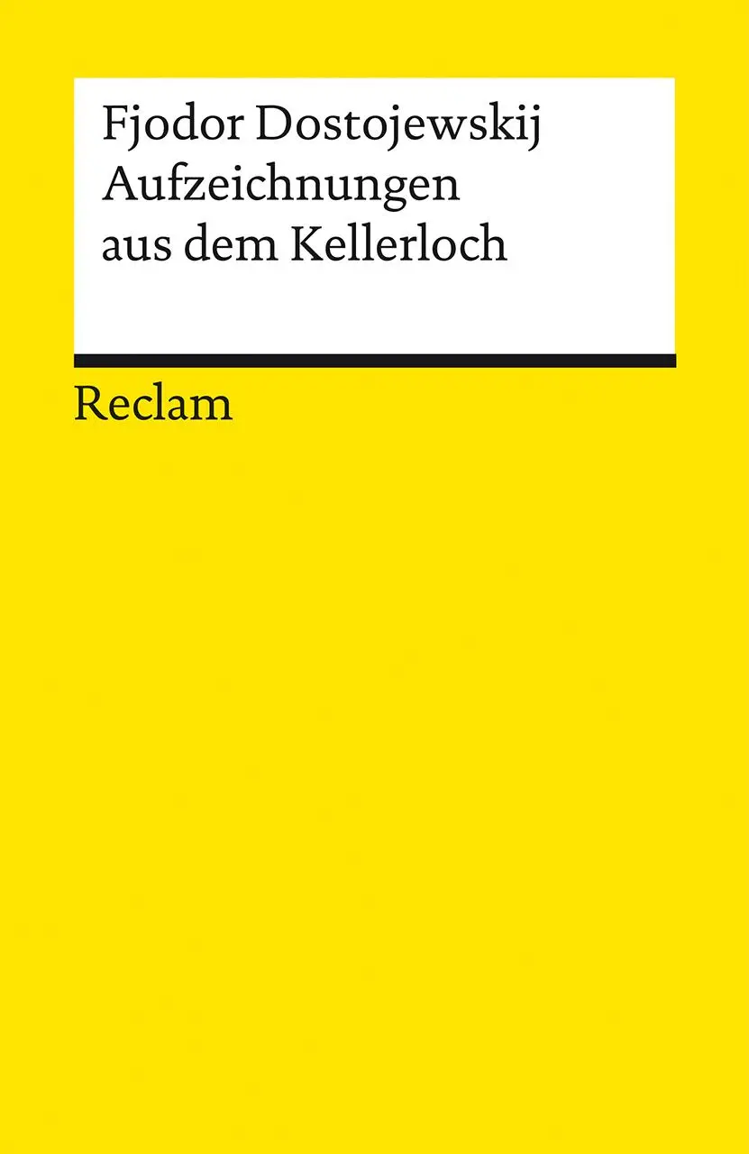 Cover: 9783150143858 | Aufzeichnungen aus dem Kellerloch. Textausgabe mit Anmerkungen und...