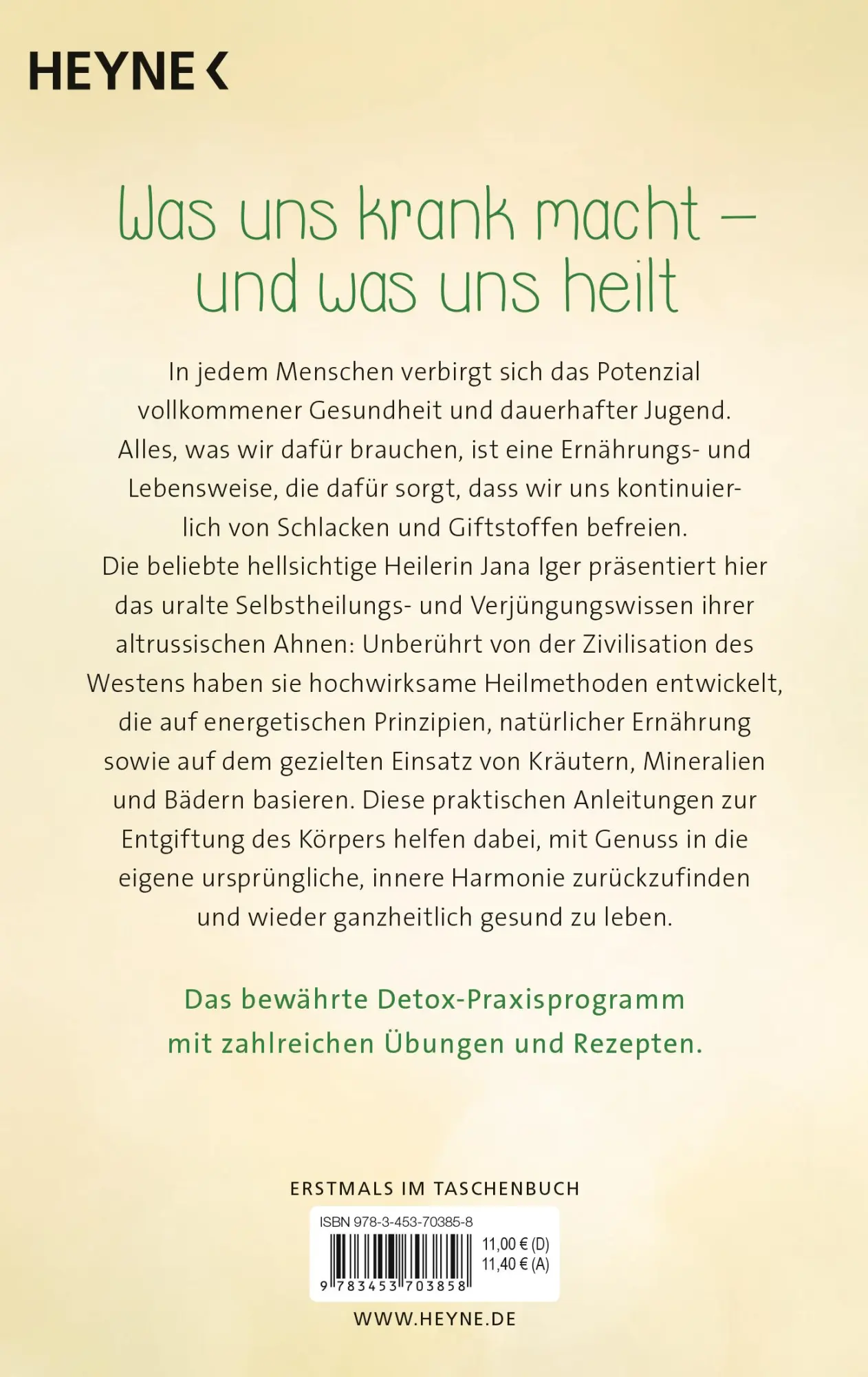 Bild: 9783453703858 | Meine russischen Geheimrezepte für natürliches Entgiften | Jana Iger