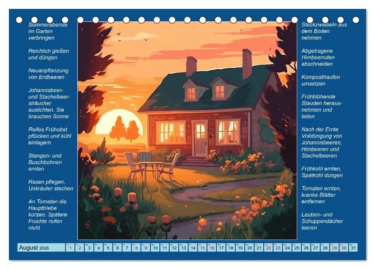 Bild: 9783457523858 | Was mache ich wann im Garten (Tischkalender 2026 DIN A5 quer),...