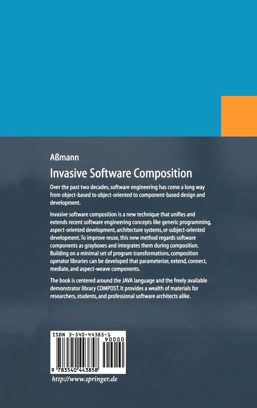 Rückseite: 9783540443858 | Invasive Software Composition | Uwe Aßmann | Buch | xii | Englisch