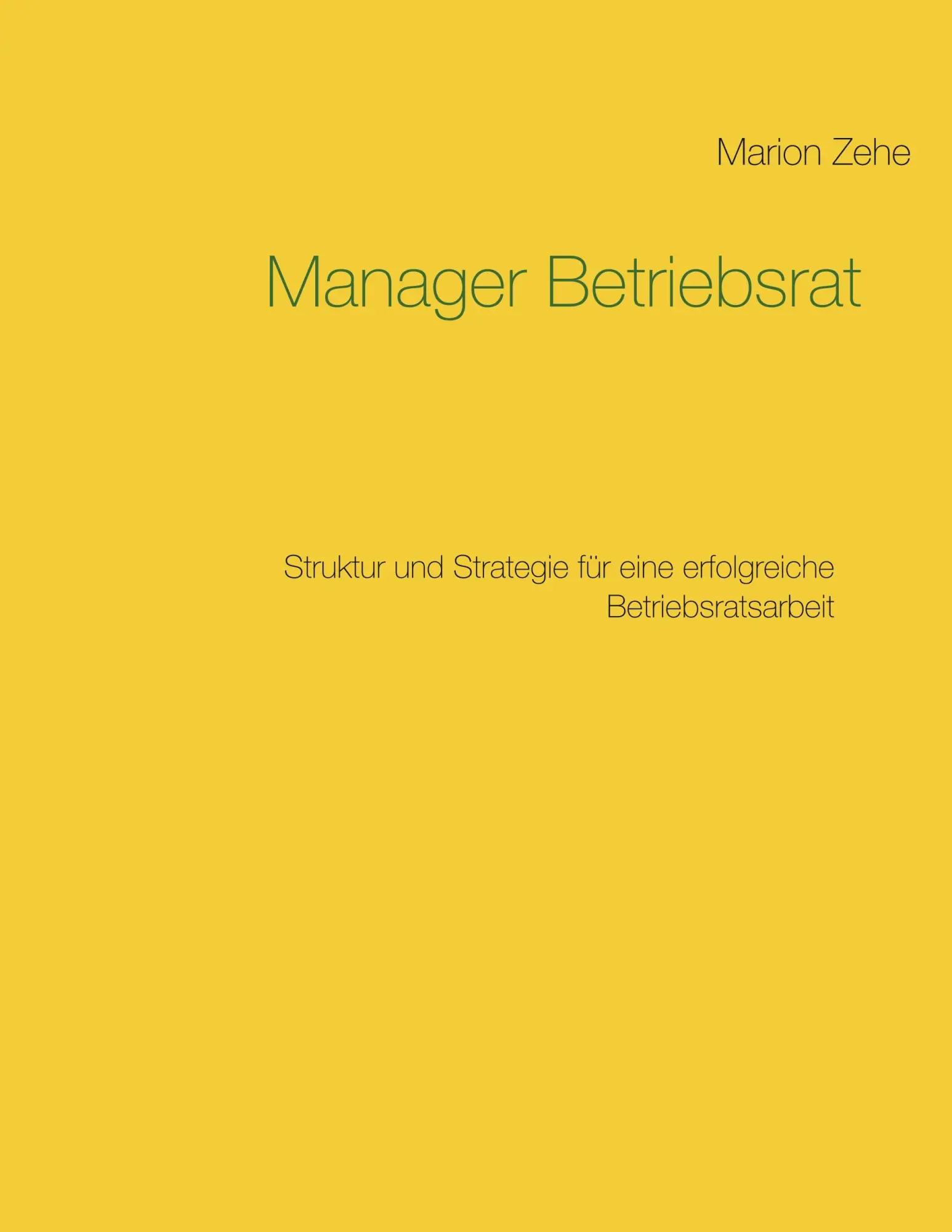 Cover: 9783740733858 | Manager Betriebsrat | Marion Zehe | Taschenbuch | 76 S. | Deutsch