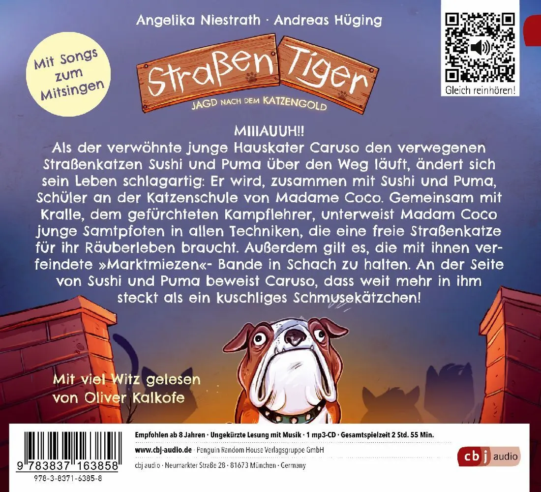 Bild: 9783837163858 | Straßentiger - Jagd nach dem Katzengold,1 Audio-CD, 1 MP3 | Audio-CD
