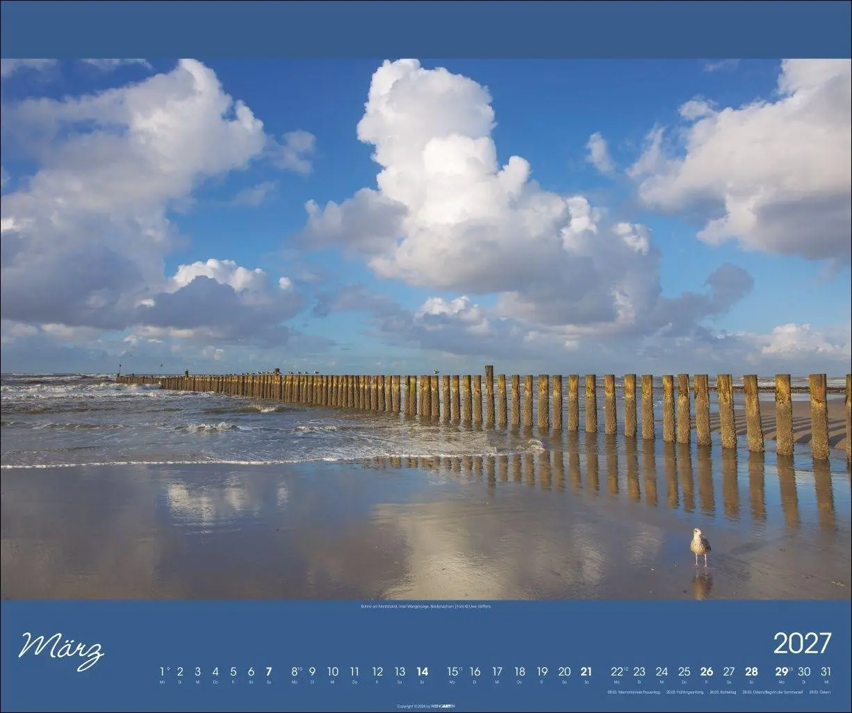Bild: 9783839903858 | Nordsee Kalender 2027 | Uwe Steffens | Kalender | Spiralbindung | 2027