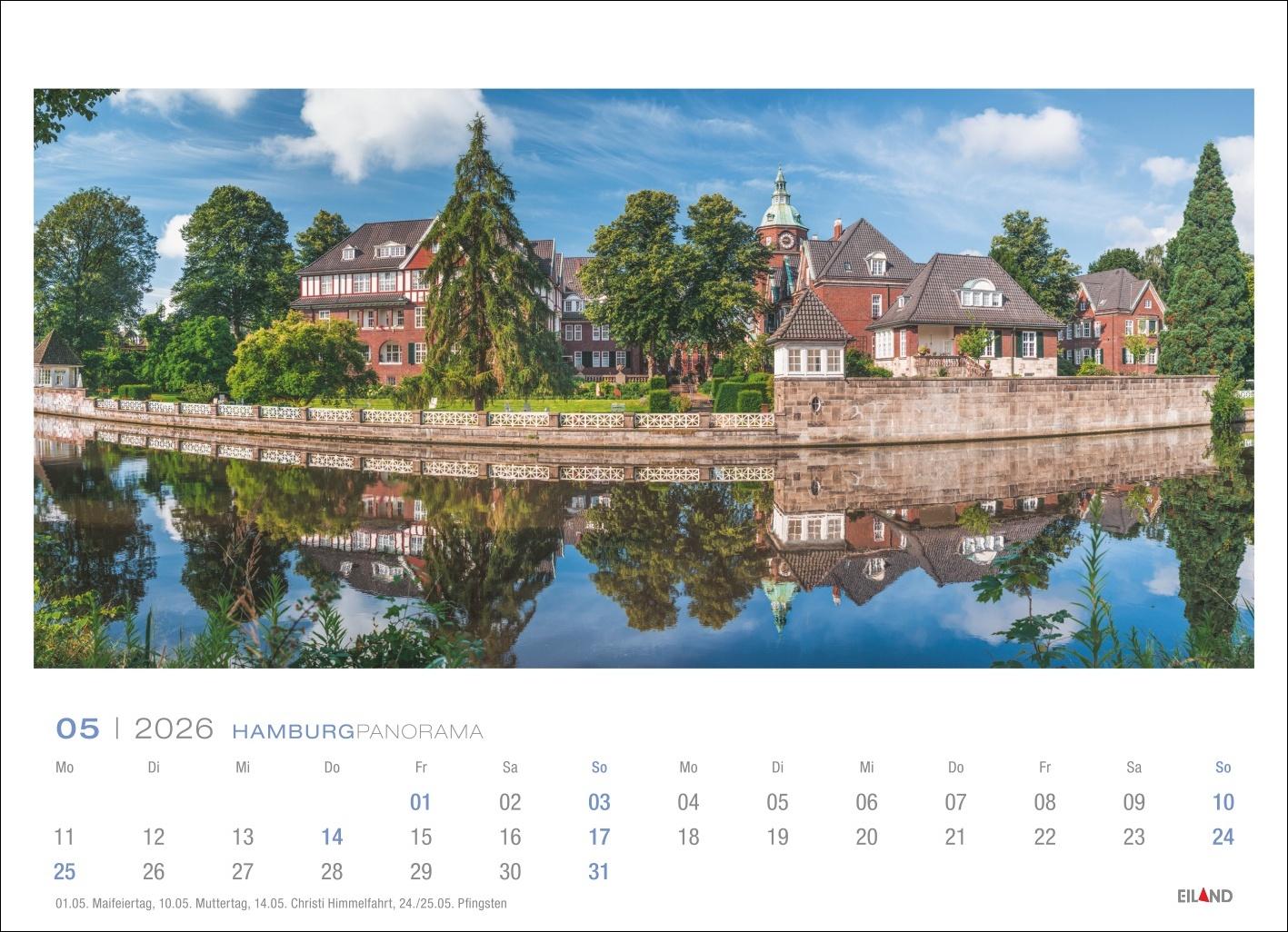 Bild: 9783964023858 | Hamburg Panorama Postkartenkalender 2026 | Eiland | Kalender | 13 S.