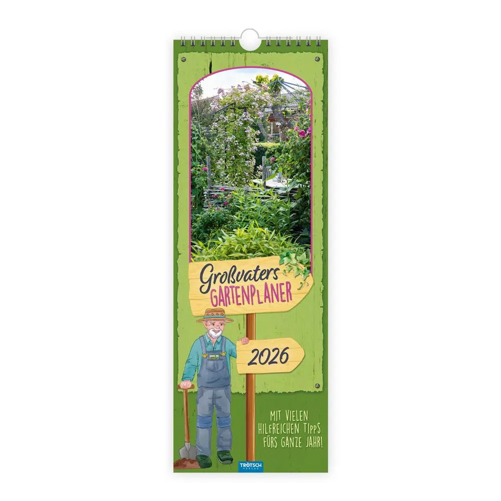 Cover: 9783988023858 | Trötsch Maxi-Streifenkalender Großvaters Gartenplaner 2026 | KG | 2026