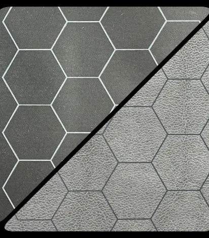 Cover: 601982033958 | Battlemat™ 1" Reversible Black-Grey Hexes (23 ½" x 26" Playing...