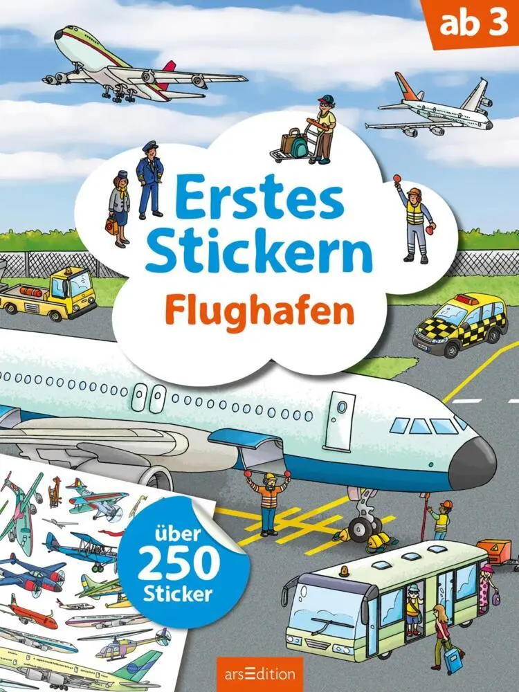Bild: 9783845833958 | Erstes Stickern - Flughafen | Über 250 Sticker | Sebastian Coenen