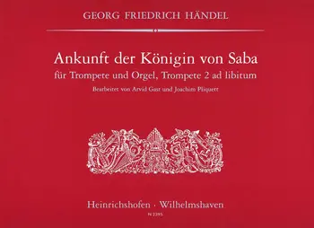 Cover: 9790204423958 | Arrival Of Queen Of Sheba | Georg Friedrich Händel | Buch