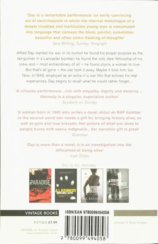Rückseite: 9780099494058 | Day | A. L. Kennedy | Taschenbuch | 280 S. | Englisch | 2008