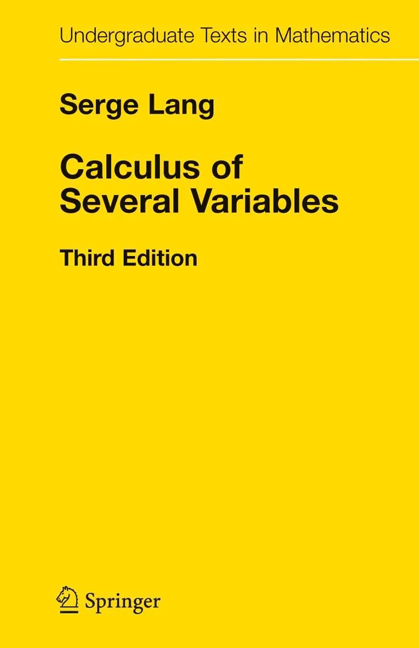 Cover: 9780387964058 | Calculus of Several Variables | Serge Lang | Buch | xii | Englisch