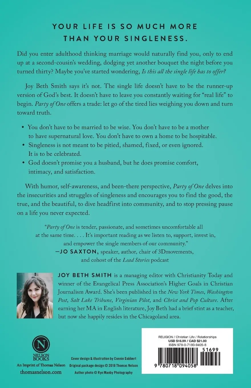 Rückseite: 9780718094058 | Party of One Softcover | Joy Beth Smith | Taschenbuch | Englisch
