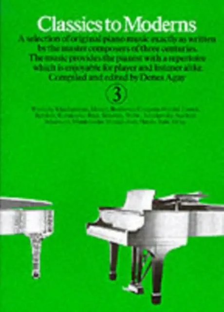 Cover: 9780860014058 | Classics To Moderns 3 | Denes Agay | Taschenbuch | Buch | Englisch