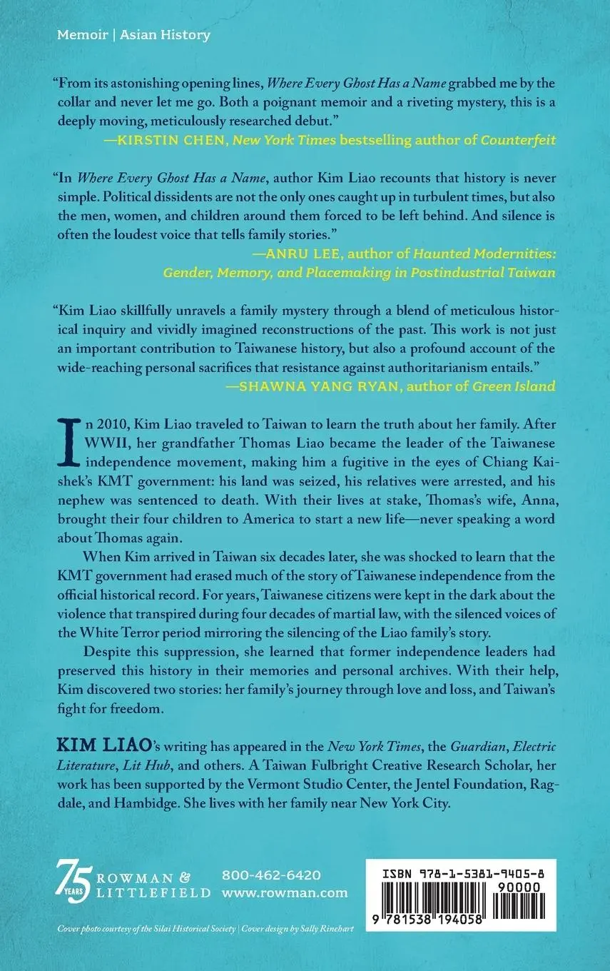 Rückseite: 9781538194058 | Where Every Ghost Has a Name | A Memoir of Taiwanese Independence